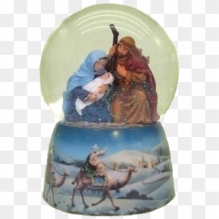 Holy Family Snowglobe - Figurine, HD Png Download