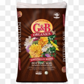 G&b Organics Eden Valley Blend Potting Soil Rice Hulls, - Gardner And Bloome, HD Png Download