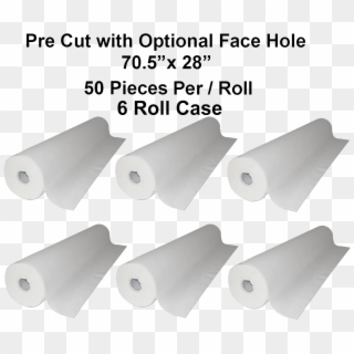 5 X28 50 Sheet/roll 6 Roll Case Disposable White Non-woven - Label, HD Png Download