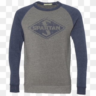 Spartan Burnout Logo Crew Neck - Long-sleeved T-shirt, HD Png Download