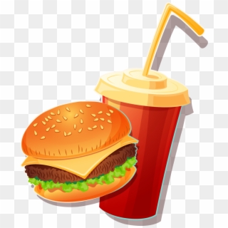 Fast Food Vector As Well As Fast Food Banner Vector - Dibujo Comida Chatarra Png, Transparent Png