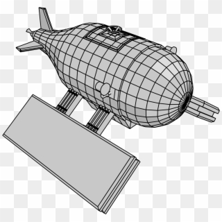 Submarine Line Clipart Png - Sketch, Transparent Png