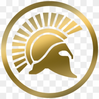 Spartan Gold Helmet Logo, HD Png Download