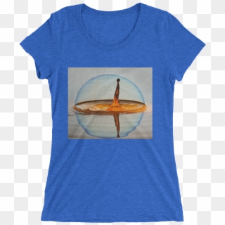 Oil Drop Design T-shirt For Women Short Sleeve 1, HD Png Download