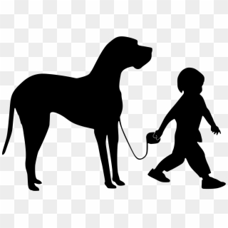 Rough Collie Silhouette At Getdrawings - Dog And Boy Silhouette, HD Png Download