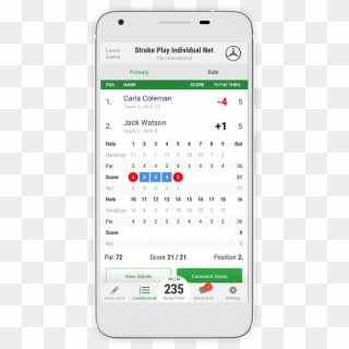 447 X 894 15 - Golf Score App, HD Png Download