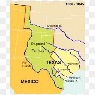 The Republic Of Texas - Battle Of Buena Vista Map, HD Png Download