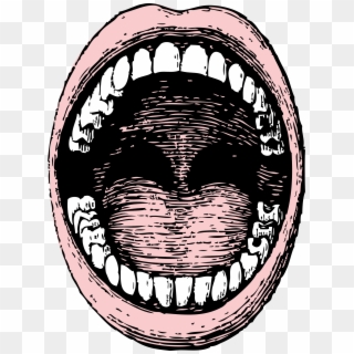 Clipart Open Mouth - Wide Open Mouth Drawing, HD Png Download