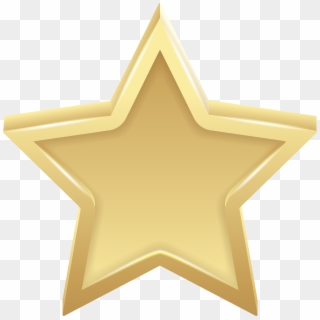 Gold Star Transparent Png Clip Art Image - Gold Star Free Clipart, Png Download