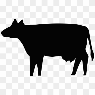 Clipart Pig Silhouette - Cow Silhouette Clip Art, HD Png Download