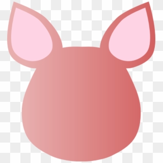 Totetude Blank Pig Face Clip Art - Pig Face Clipart, HD Png Download