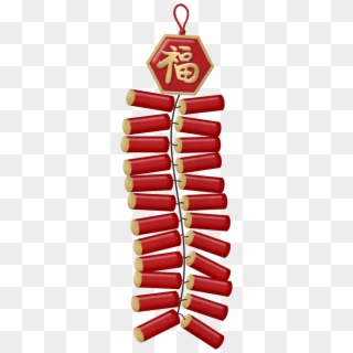 Cny Firecracker Png - Chinese New Year Firecrackers Clipart, Transparent Png