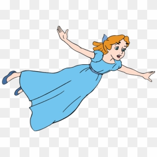 Disney Clipart Wendy - Wendy From Peter Pan Flying, HD Png Download
