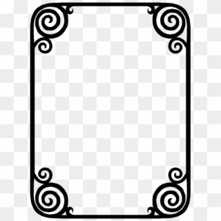 Box Outline Png - Borders Png Black And White, Transparent Png