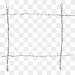 Barb Wire Clipart Box Border - Plot, HD Png Download