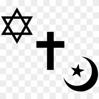Religious Symbols Of Judaism, Christianity And Islam - Symbol Of The First Amendment, HD Png Download