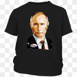 I Voted Vladimir Putin With Sticker Graphic T-shirt - Shirt, HD Png Download