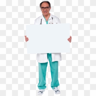 Doctor Holding Banner Png - Neck Manipulation Chiropractic And Stroke, Transparent Png