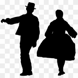 Png File Size - Silhouettes Of Folk Dancers, Transparent Png
