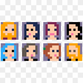 Pixel Art Portraits Of Myself And Some Other People - Illustration, HD Png Download
