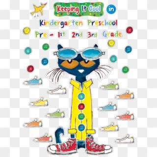 Tcr63922 Pete The Cat Keeping It Cool In - Bulletin Board, HD Png Download