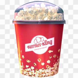 Kernel King Bucket With Lid - Popcorn, HD Png Download
