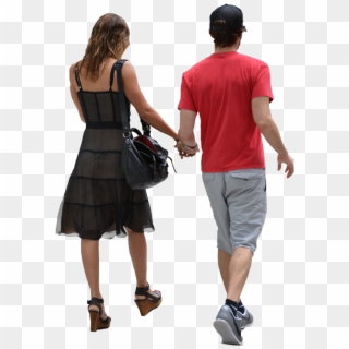 Back View Of Couple Walking Away - People Walking Png, Transparent Png