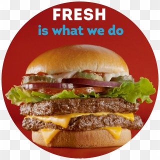 Wendy's - Wendys Burger Ad, HD Png Download