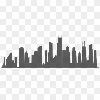 Images Of City Silhouette Png - Chicago Skyline Silhouette, Transparent Png