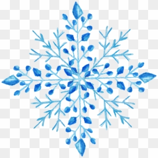 Transparent Snowflake Watercolor, HD Png Download