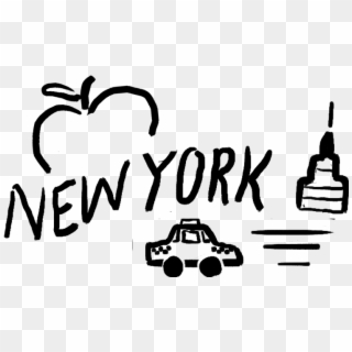 Nyc Clipart Desktop Backgrounds - New York Clip Art Black And White, HD Png Download