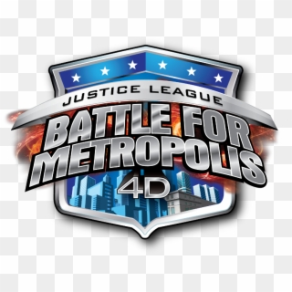 Justice League At Six Flags Great America - Justice League Battle For Metropolis Logo, HD Png Download