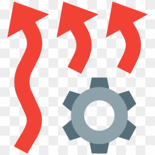 The Icon Resembles Two Squiggly Vertical Arrows That - Graphic Design, HD Png Download