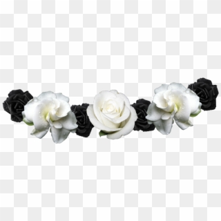 Flower Crown Png Jadziadaxofficial Mpvbrrcwcrcfbng - Black And White Flower Crown Png, Transparent Png