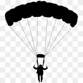 Parachuting, Parachute, Glide, Falling, Sky Diving, - Clipart Parachute, HD Png Download