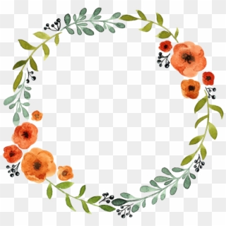 Floral Wreath Personalised Name - Couronnes De Fleurs Dessin, HD Png Download