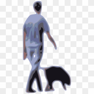 This Free Icons Png Design Of Man Walking Dog , Png - Illustration, Transparent Png