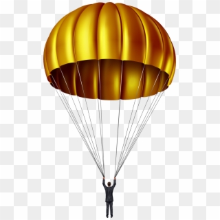 Parachute Clipart Red Parachute - Gold Parachute, HD Png Download