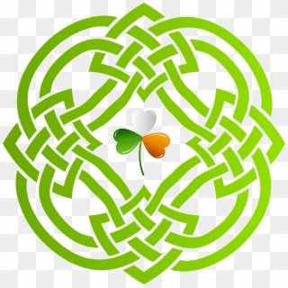 Celtic Knot And Irish Shamrock Transparent Png Clip - Irish Clip Art Transparent Background, Png Download