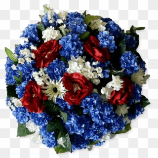 Blue Red White Wreath Buy Flowers In Lagos - Bouquet, HD Png Download