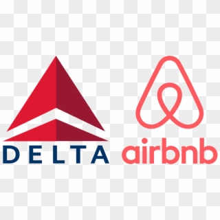 Delta Airbnb Partnership Logos - Airbnb Partnering With Delta, HD Png Download