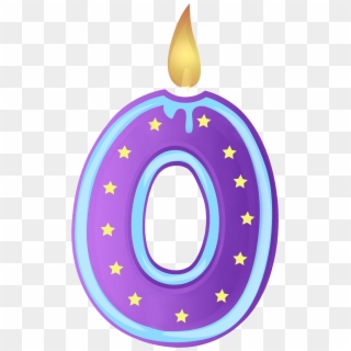 Free Png Download Zero Birthday Candle Transparent - Circle, Png Download