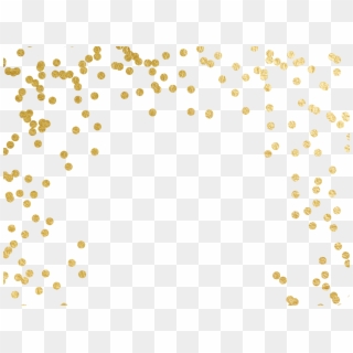 High Resolution Confetti Gold Png, Transparent Png