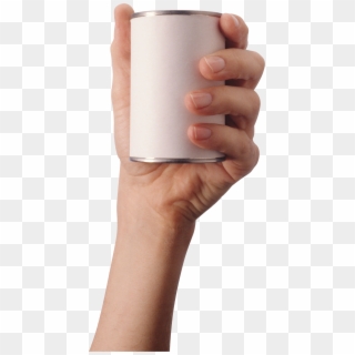 Hand Holding Can Png, Transparent Png
