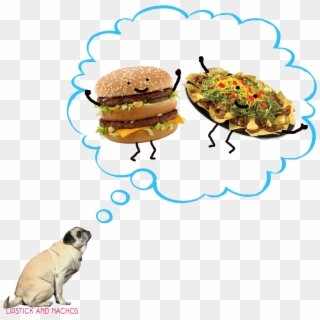 Pug Dreaming Of Big Mac Nachos - Patty, HD Png Download