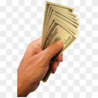 Hand Holding Us Dollars Money Png Transparent Image - Hand With Money Png, Png Download