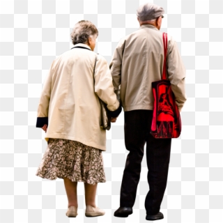 Elderly Couple Holding Hands Walking Garry Knight/cc - Old People Png, Transparent Png