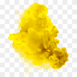 Yellow Smoke Transparent Background Png - Yellow Colour Smoke Png, Png Download