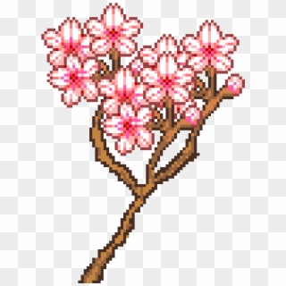 Cherry Blossom Tree - Cherry Blossom Perler Art, HD Png Download