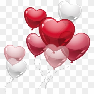 Valentine Balloons Cute Heart Png Picture - Valentine's Day Balloons Png, Transparent Png